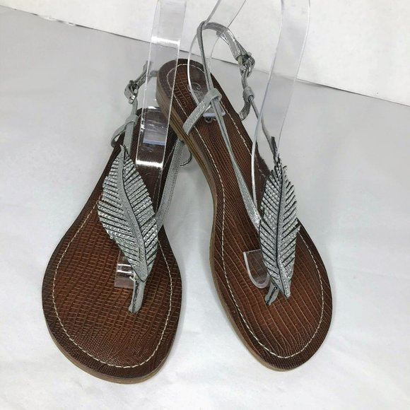 Carlos Santana Shoes - Carlos Santana Tandy Leaf Sandals Silver Size 8